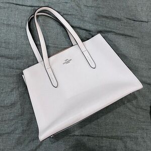 Coach Cream Leather Tote